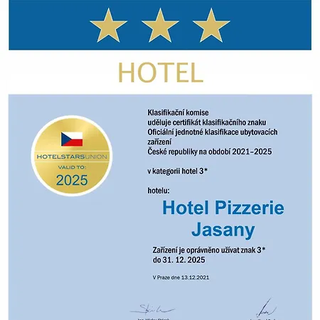 & Restaurace Pizzerie Jasany Hotel Novy Saldorf